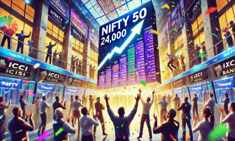 Nifty crossed 24,000